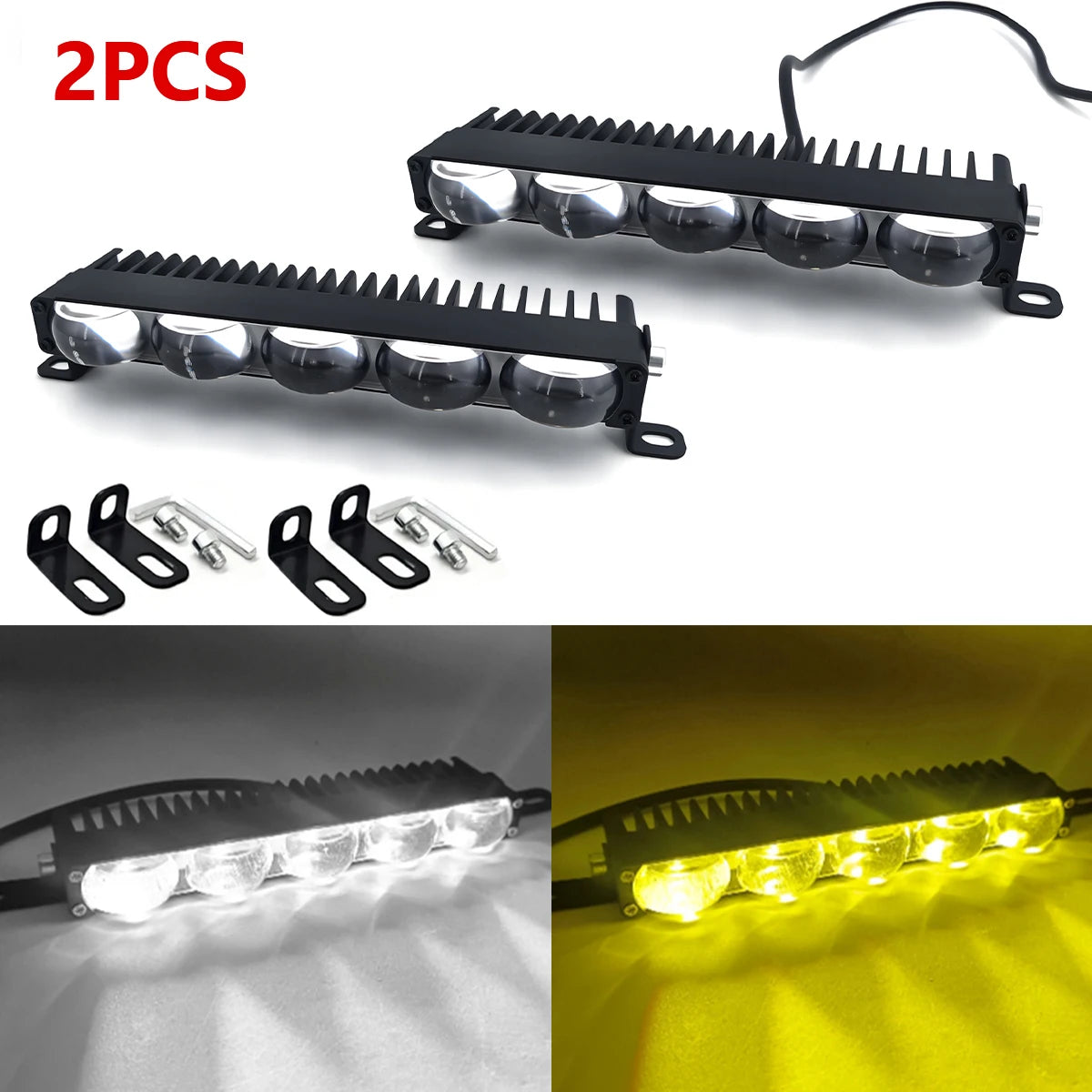 Mini LED Projector Fog Work Lamp – Car, Motorcycle & SUV