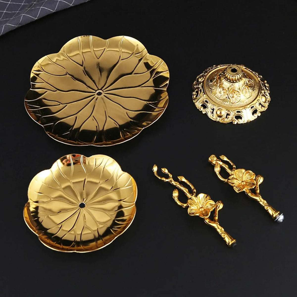 Golden 2-Tier Dessert & Fruit Stand | Elegant Metal Pastry Tray