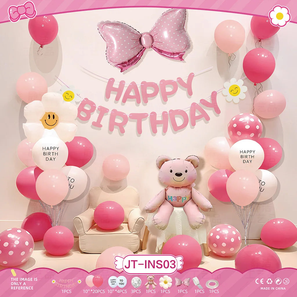 Kids Birthday Balloon Decoration Set – Boys & Girls Party