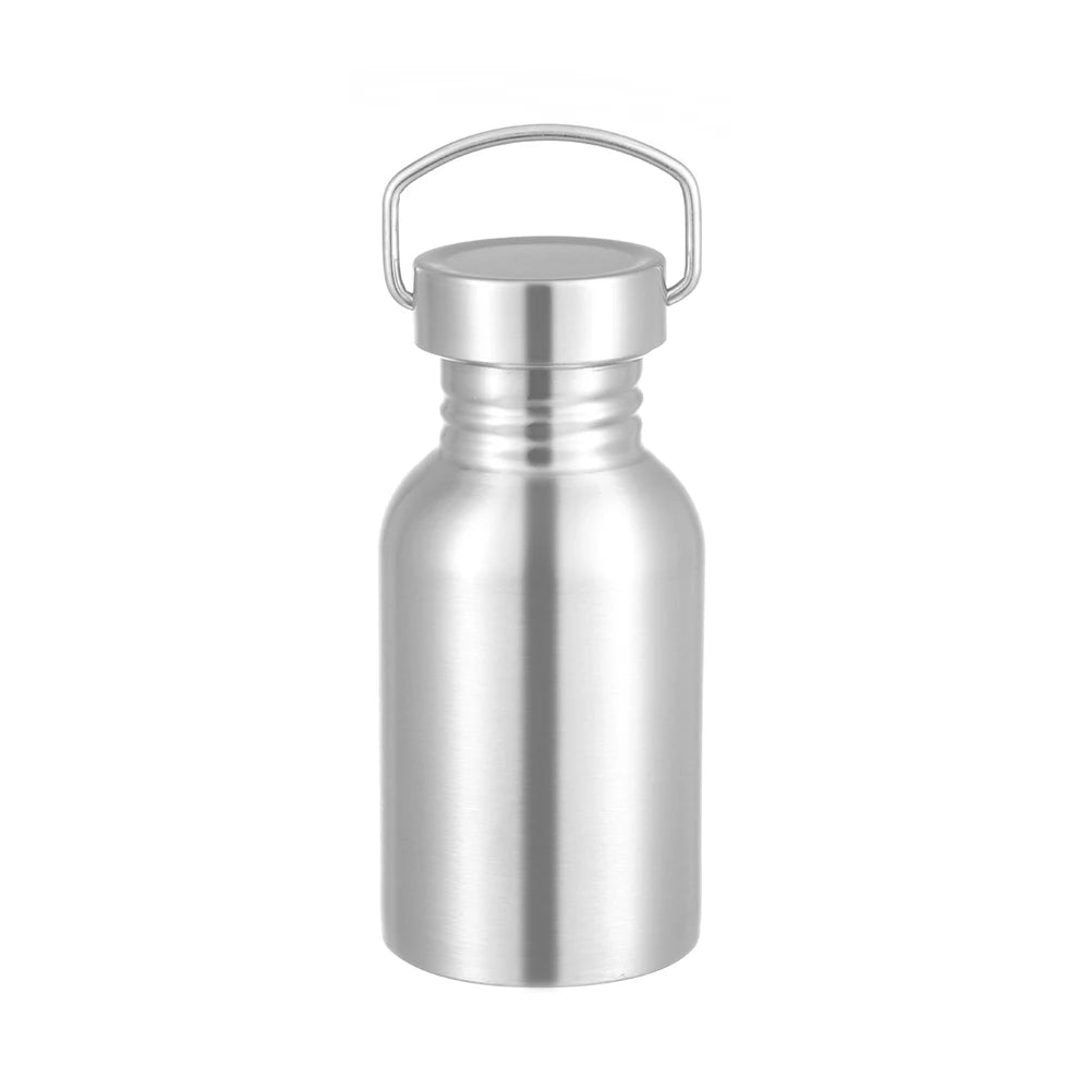 Stainless Steel Sports Water Bottle – Single Wall Flask 350–750ml