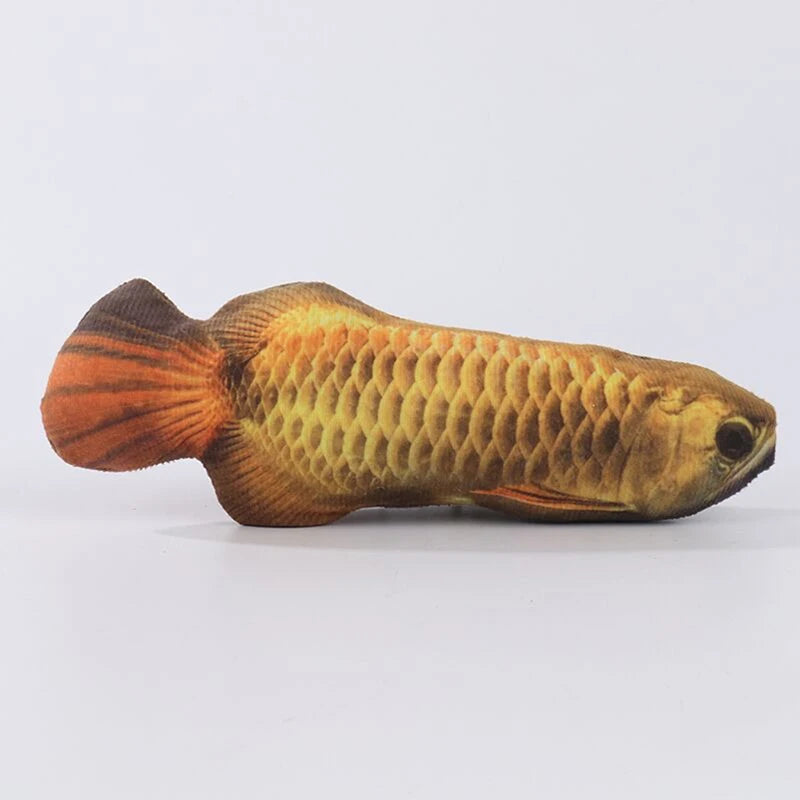 Catnip Plush Fish Toy – Soft Linen Chew Toy for Cats