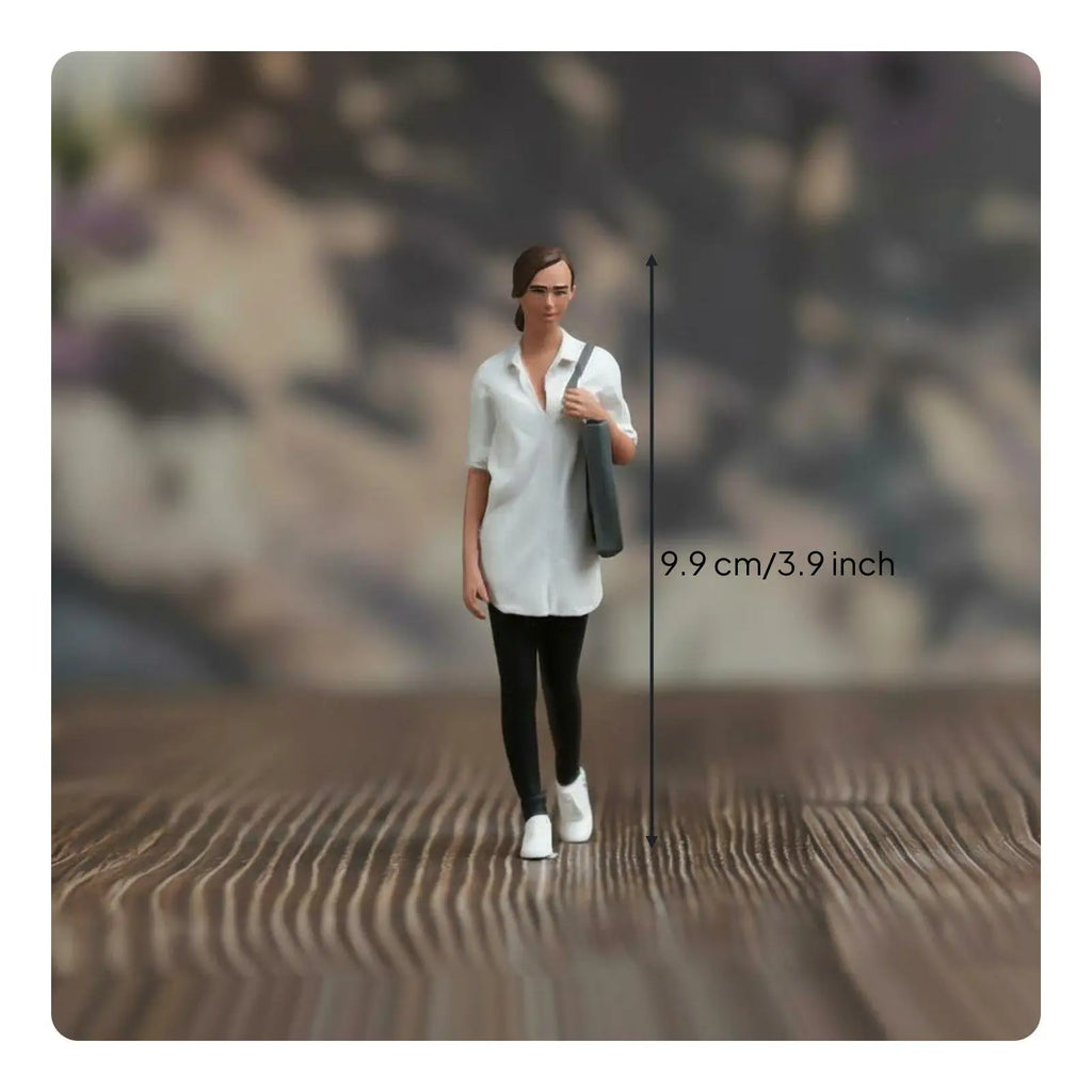 Hand-Painted Female Miniature Resin Figure | Diorama Decor