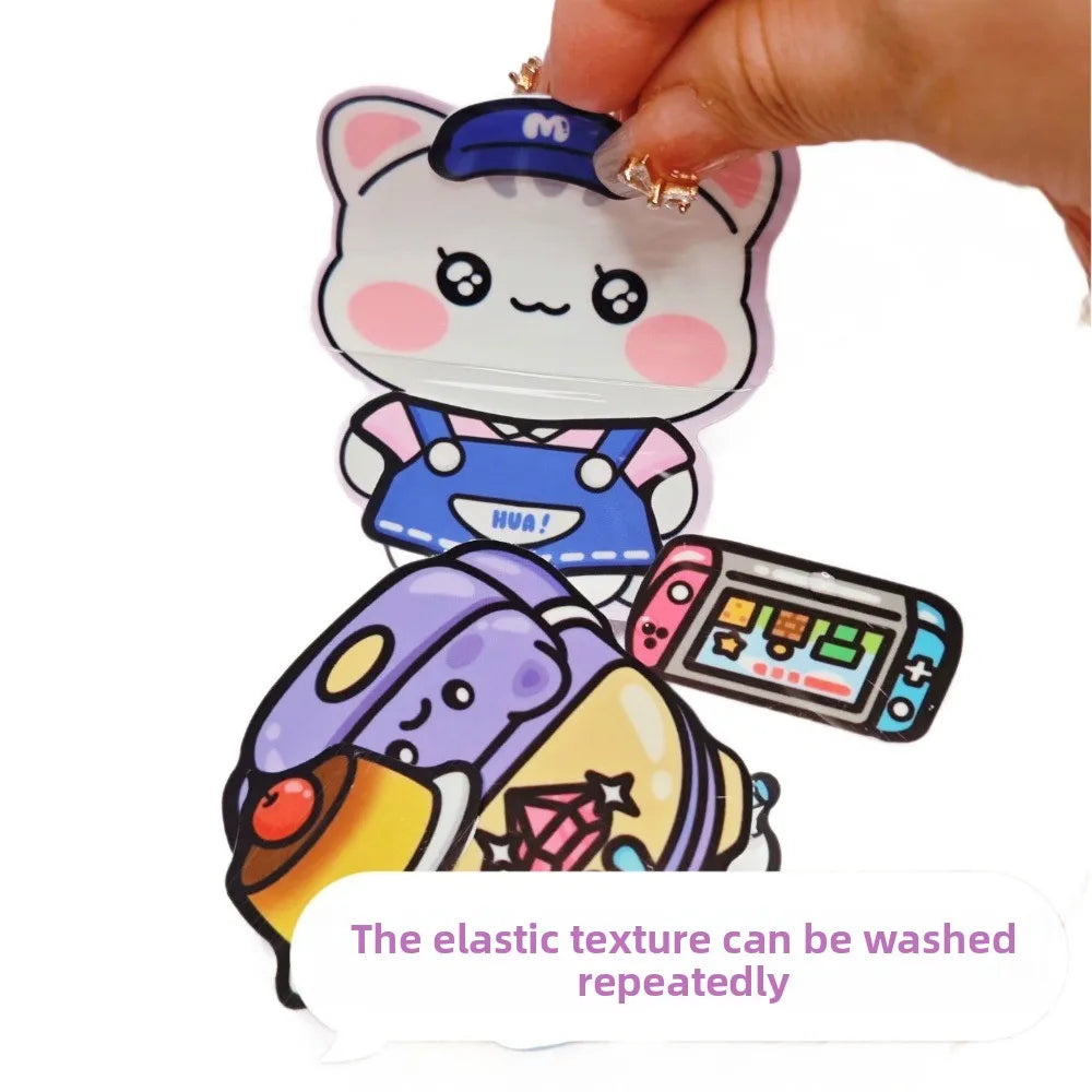 Cute 3D PET Cartoon Sticker Book – DIY Quiet Book Stickers