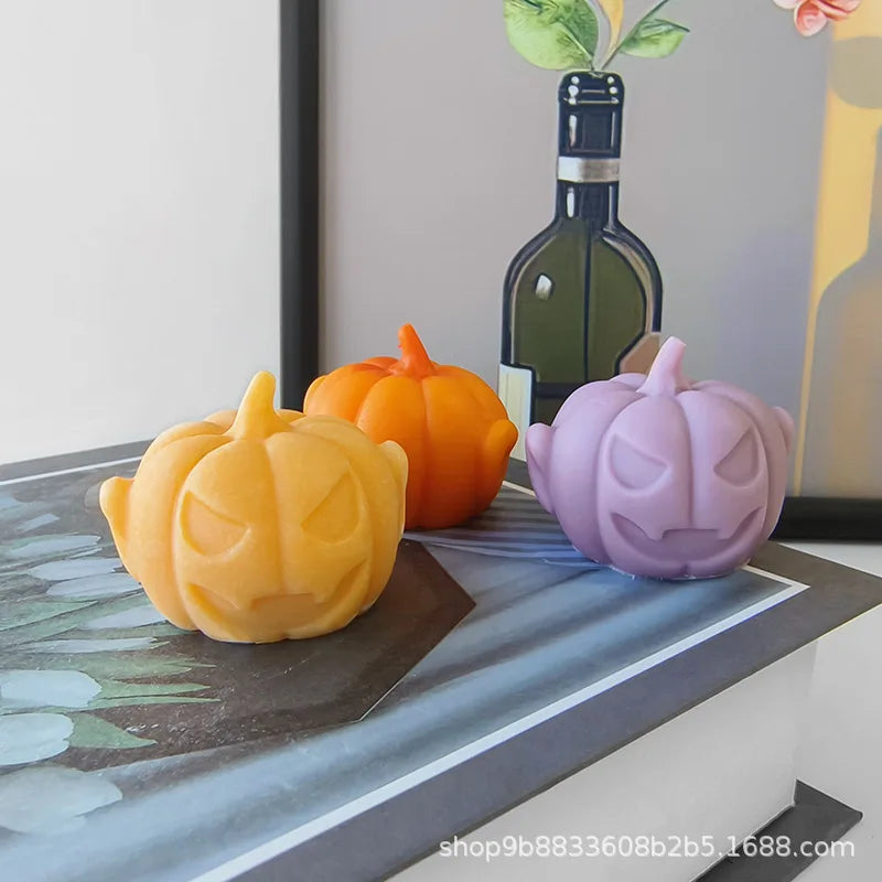 Halloween Pumpkin Skull Silicone Mold – DIY Candle Soap Resin