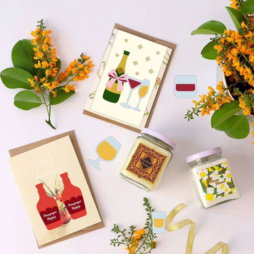 Wine Bottle Metal Cutting Die – Scrapbooking & Card Making