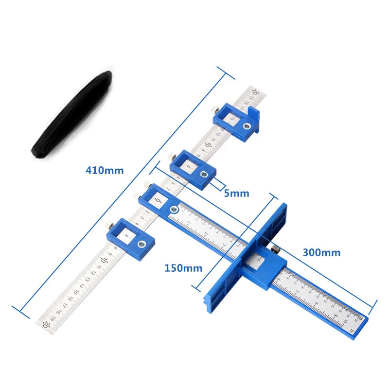 Adjustable Woodworking Drill Guide & Hole Locator Positioner