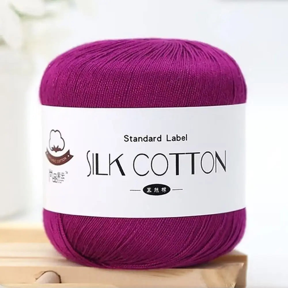 Milk Silk Cotton Soft Crochet Knitting Yarn – 50g Skein