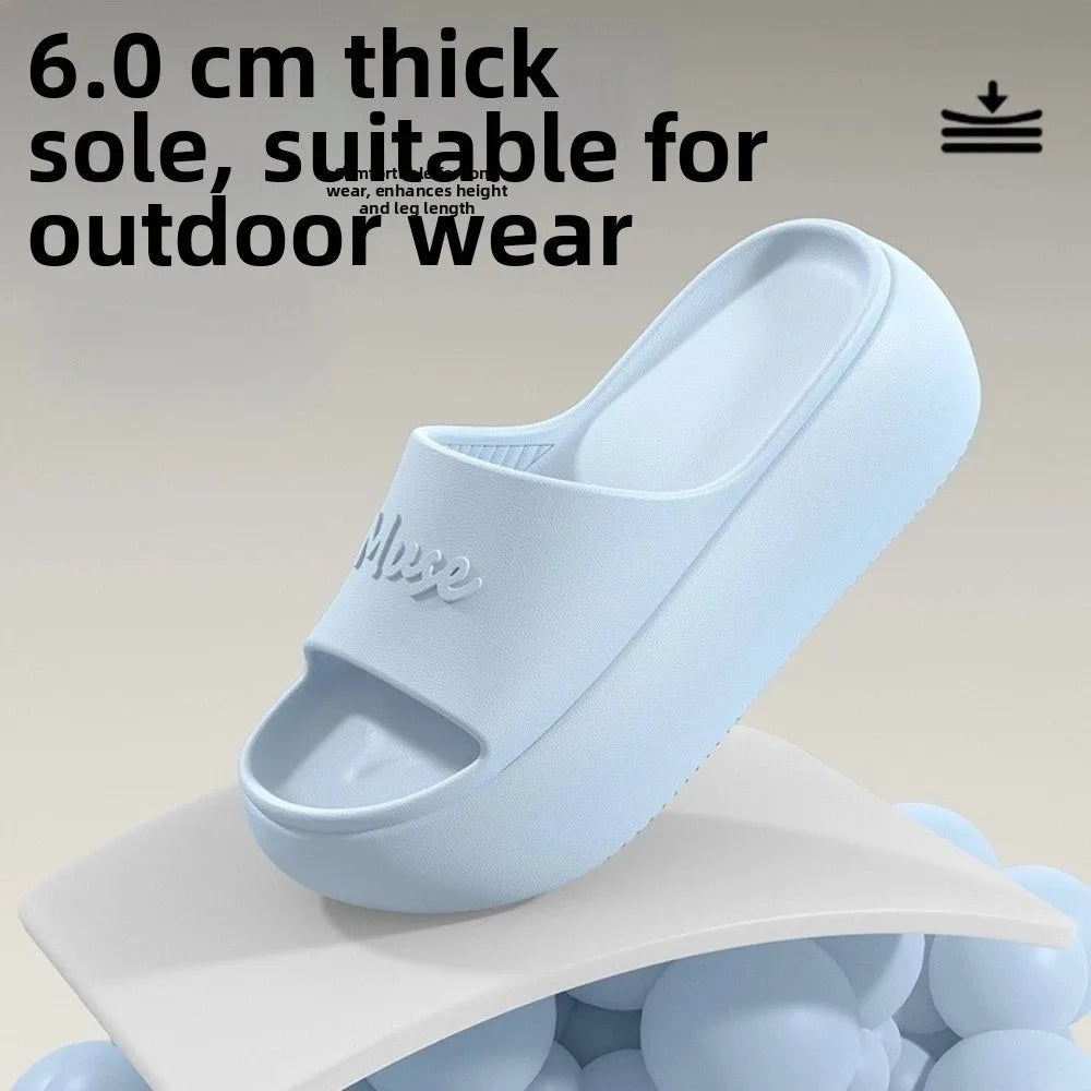 Women's Non-Slip Thick Platform Slippers | EVA Sole
