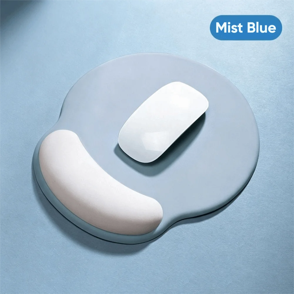 Gradient Mouse Pad with Wrist Rest & Non-Slip Rubber Base