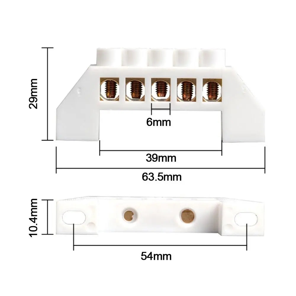 Brass Screw Terminal Block | Multi-Spec Electrical Connection Bar