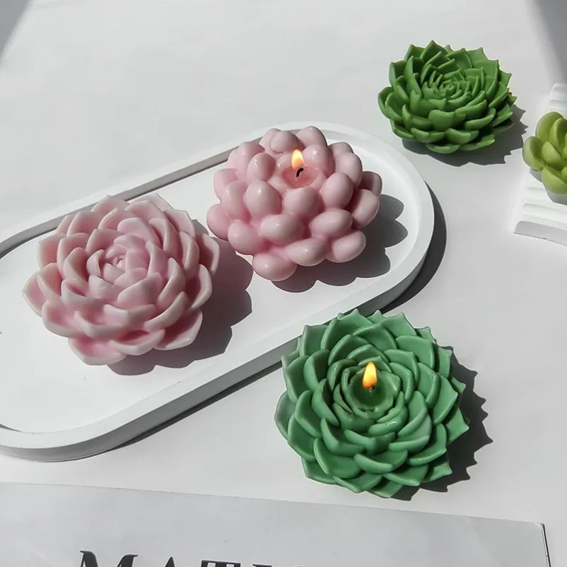 Large Succulent Silicone Mold – DIY Candle, Soap & Resin