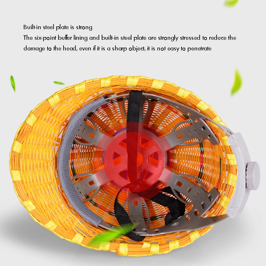 Vented Construction Hard Hat | 6-Point Ratchet Suspension
