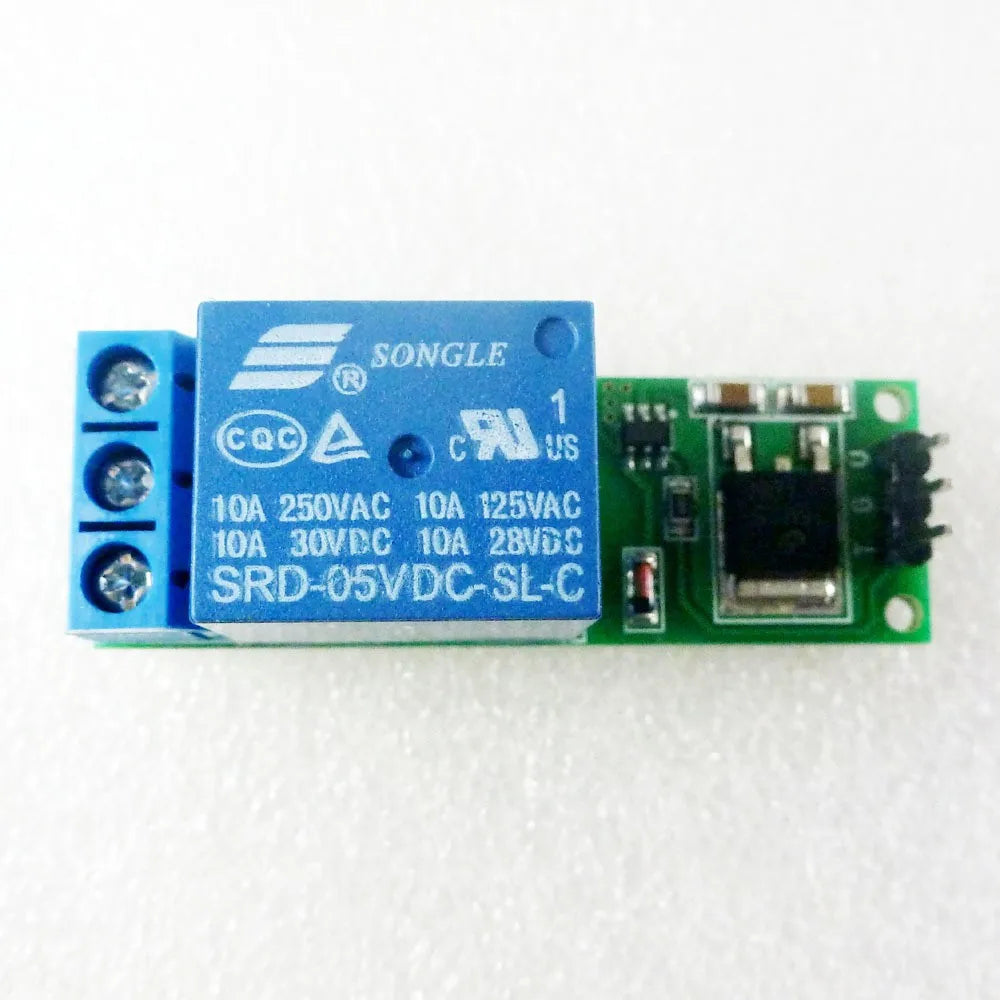 DC 6-24V 1-Channel Bistable Self-Locking Relay Module