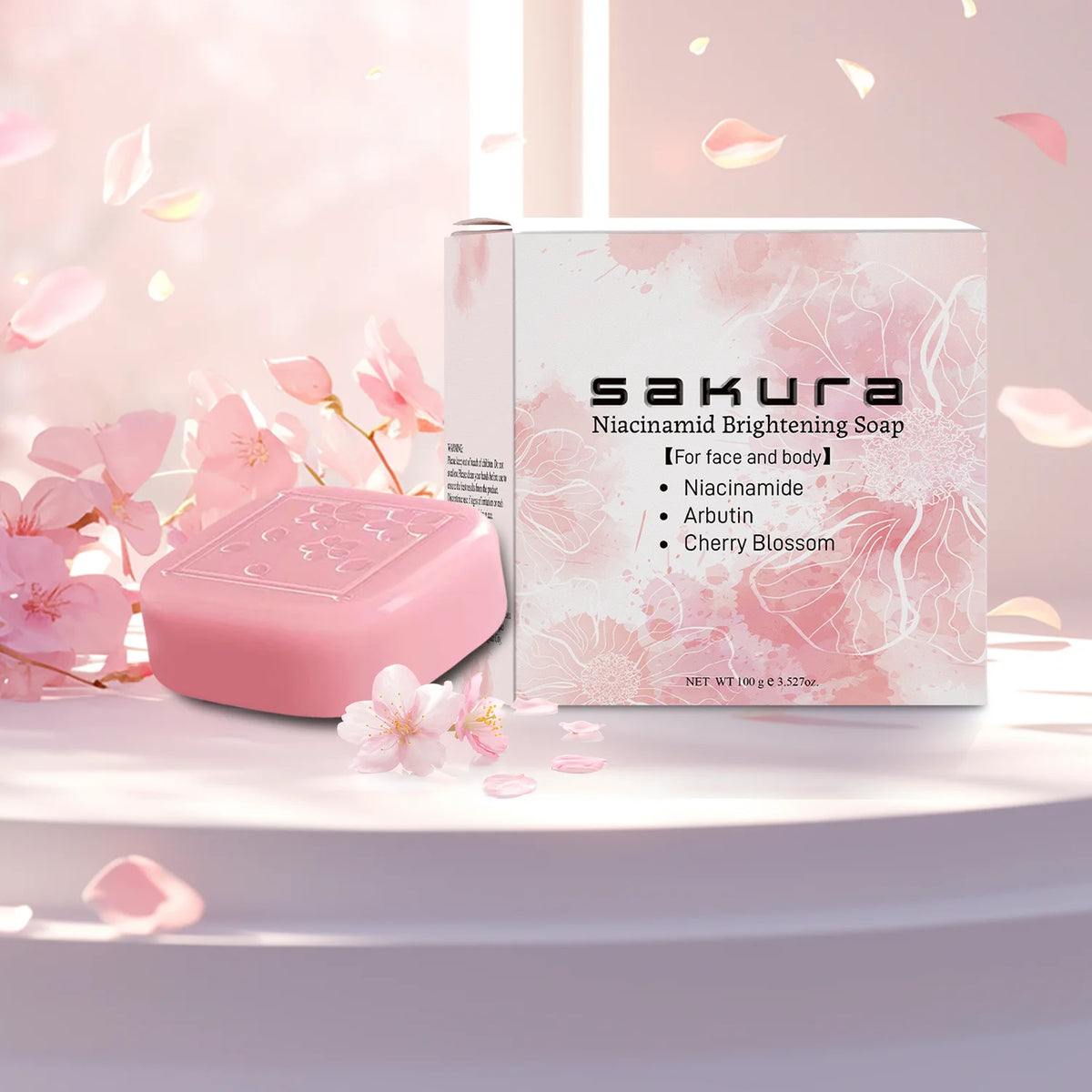 AOAO Sakura Brightening Bar Soap – Cherry Blossom Scent