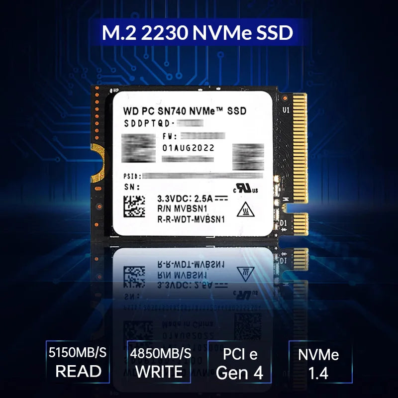 WD SN740 2TB M.2 2230 PCIe 4.0 NVMe SSD – Steam Deck & Surface