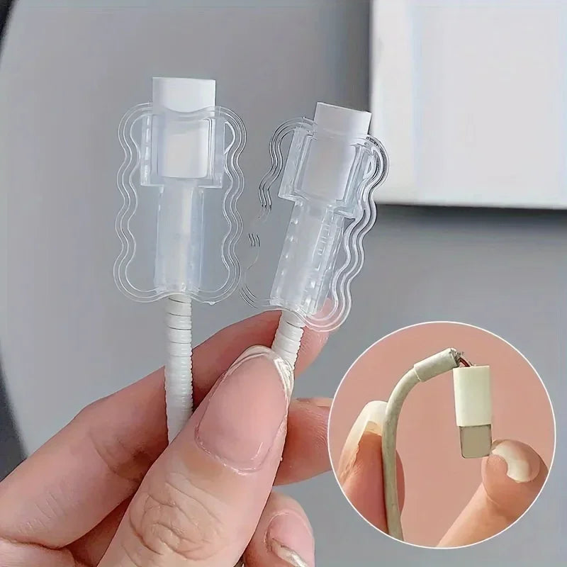 10-Pack Flexible Cord Saver Sleeves – Cable Protector Covers