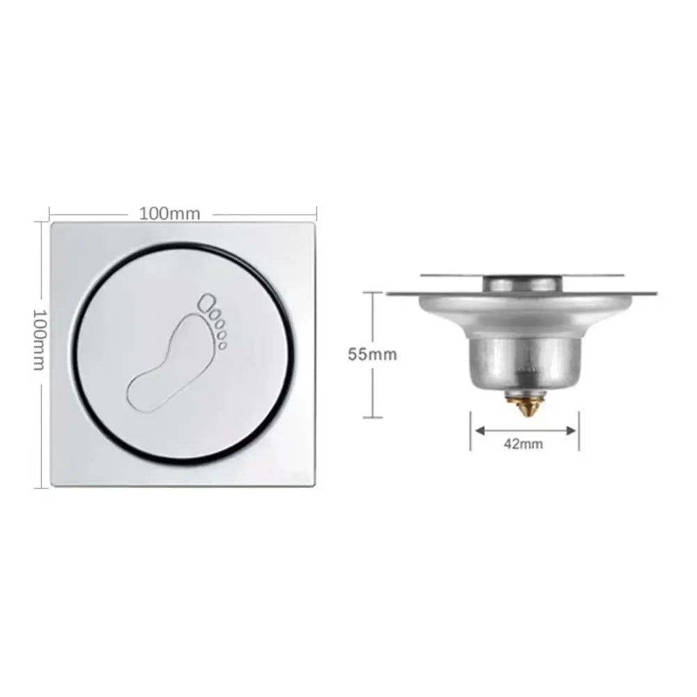 Stainless Steel Pop-Up Floor Drain | Anti-Odor Shower Strainer