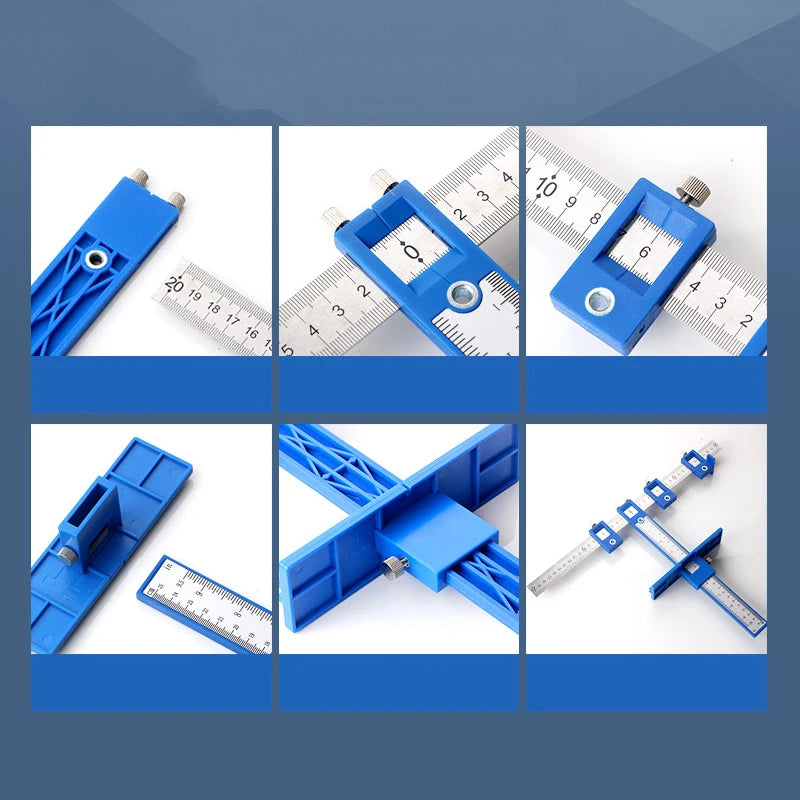 Adjustable Woodworking Drill Guide & Hole Locator Positioner