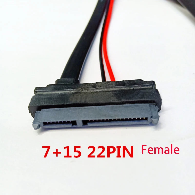 SATA 13-Pin to 22-Pin Converter Cable | SSD HDD Adapter