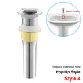 Brass Pop-Up Bathroom Sink Drain Stop & Strainer Plug