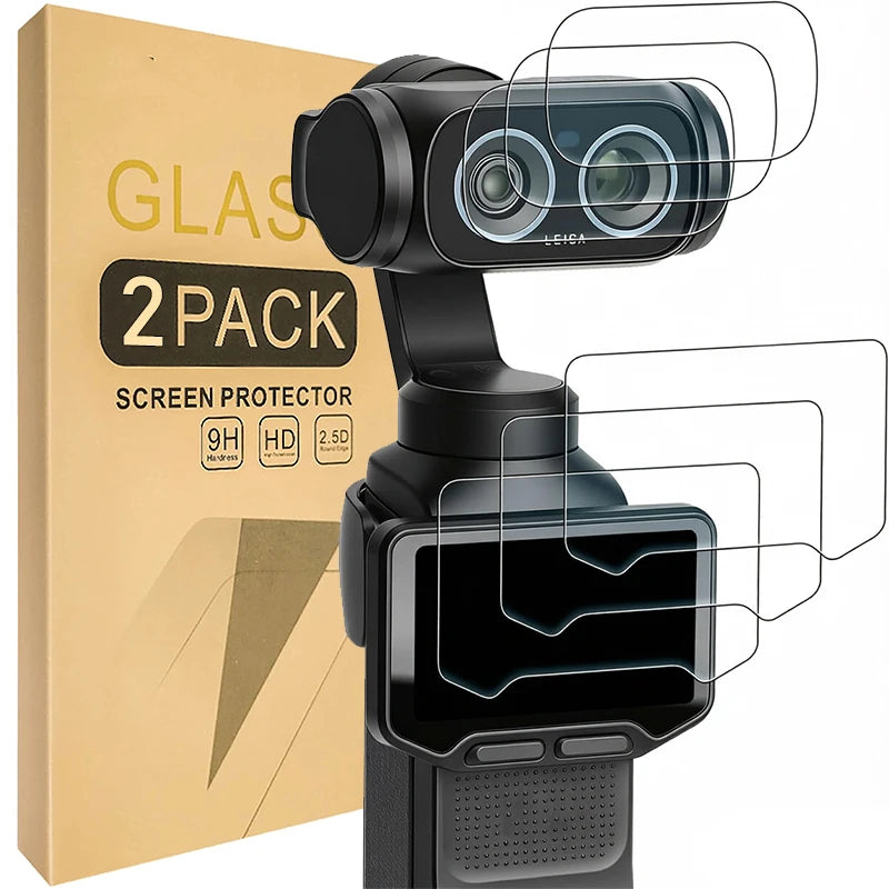 Tempered Glass Screen Protector for Insta360 Luna Ultra | 2-in-1