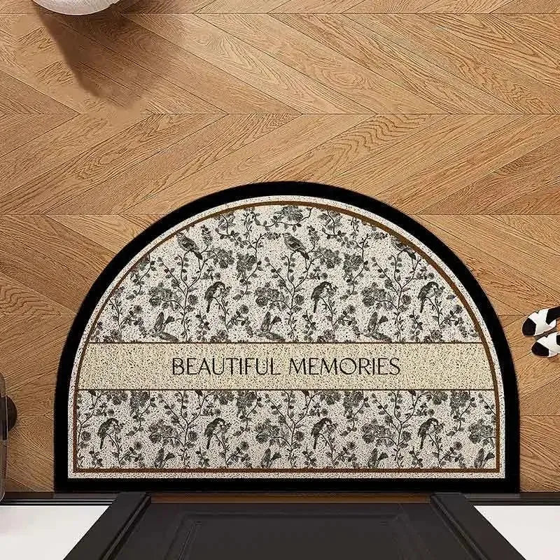 Semi-Circular Anti-Slip Doormat – Indoor & Outdoor Floor Mat