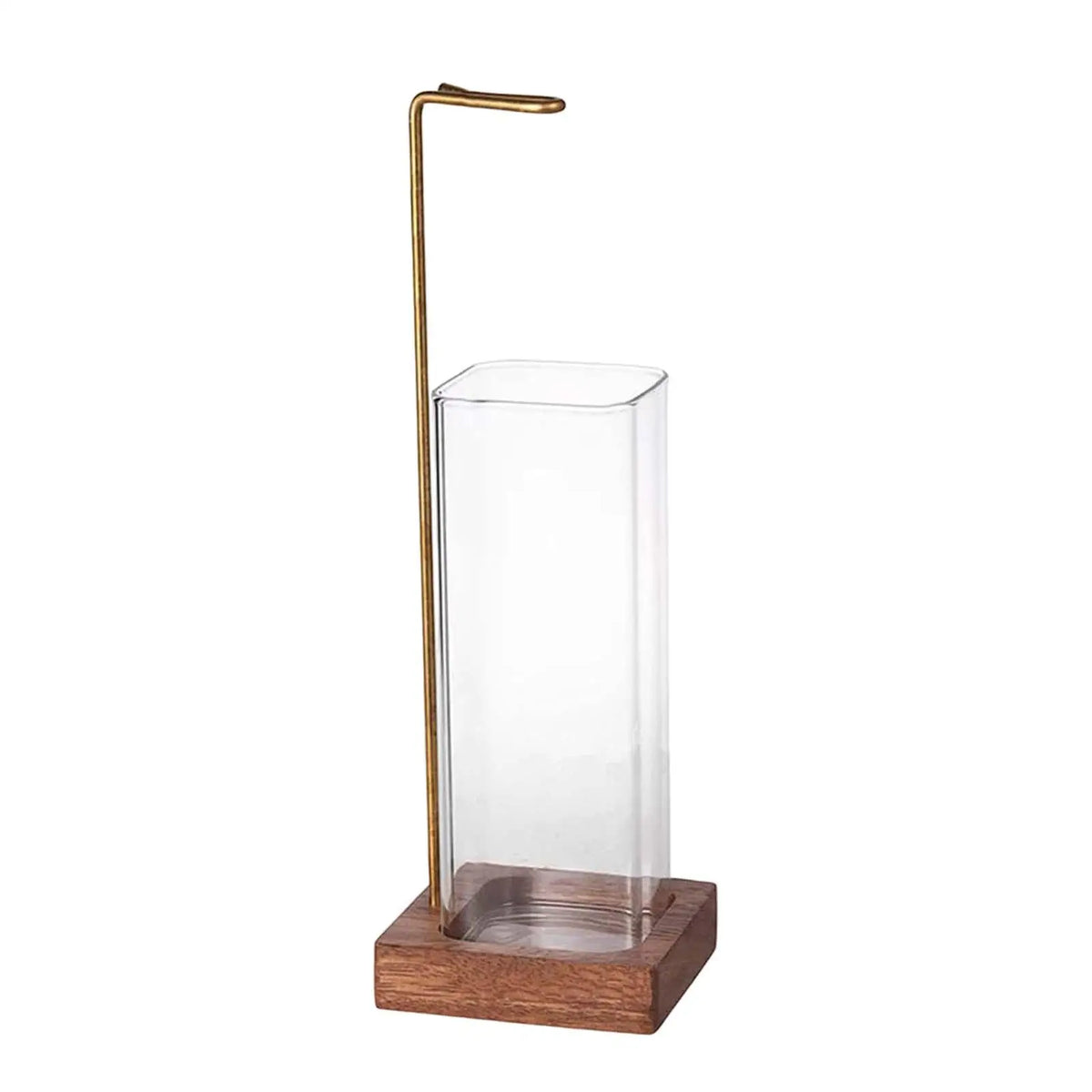 Upside Down Incense Holder – Glass Ash Catcher & Brass Clip
