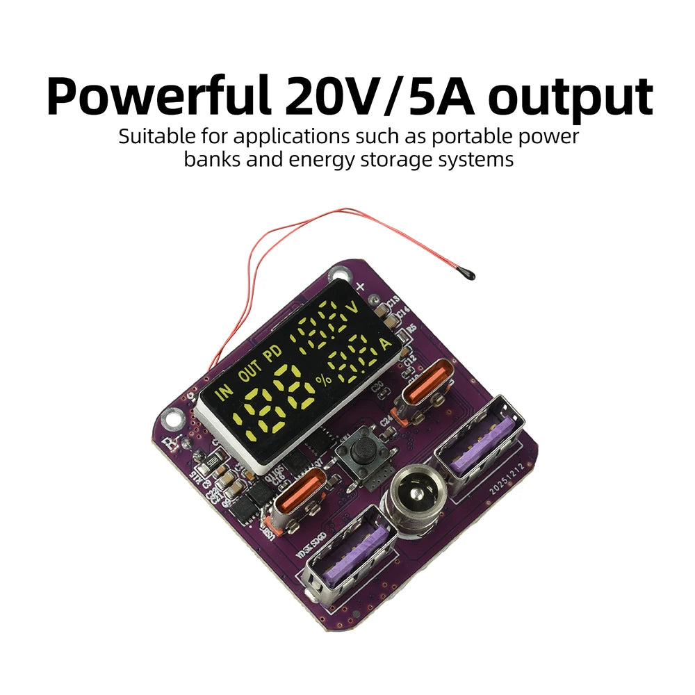 4S PD 100W Bidirectional Fast-Charging Module 20V 5A