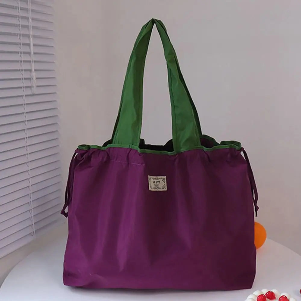 Foldable Reusable Drawstring Shopping Bag | Eco Grocery Tote
