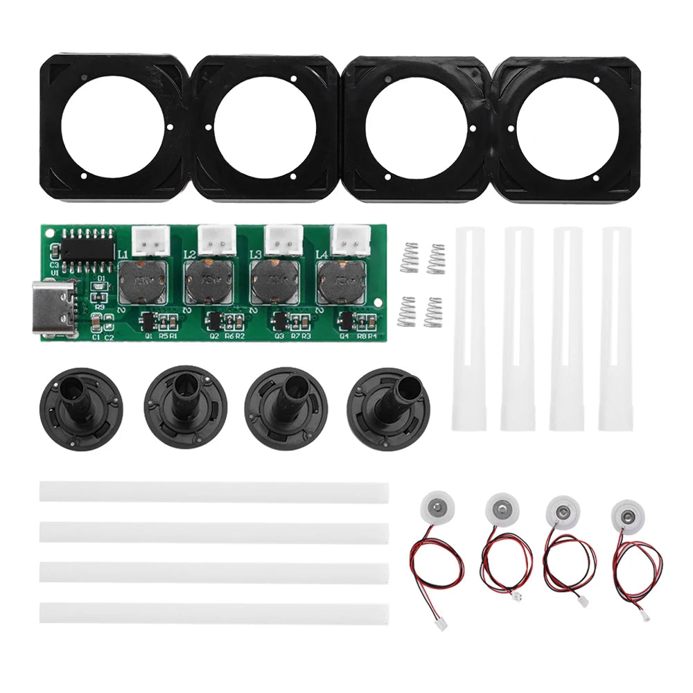 DC5V Quad-Spray Ultrasonic Atomiser Module DIY Kit Type-C