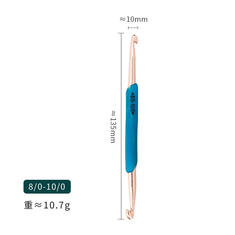 TPR Double Ended Crochet Hook – Soft Rubber Knitting Needle
