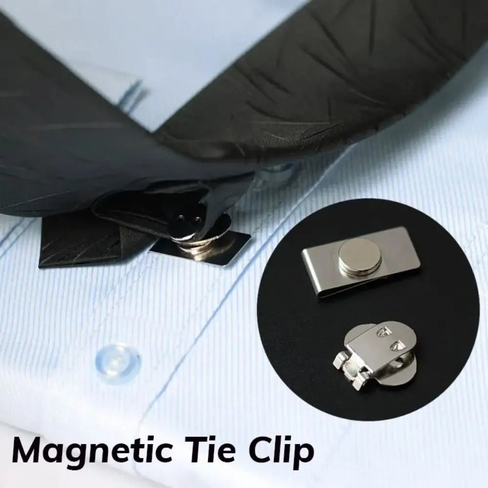 Magnetic Invisible Tie Stay Clips – Stainless Steel Hidden Clasp