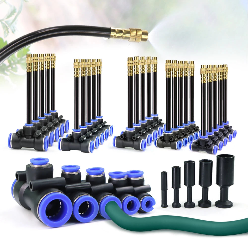360° Brass Atomization Spray Nozzles – 5/10pcs Garden Irrigation