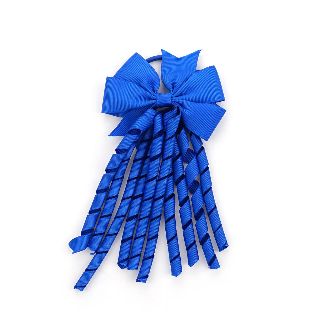 12-Pack Girls' Grosgrain Ribbon Bow Hair Ties | Cheerleading