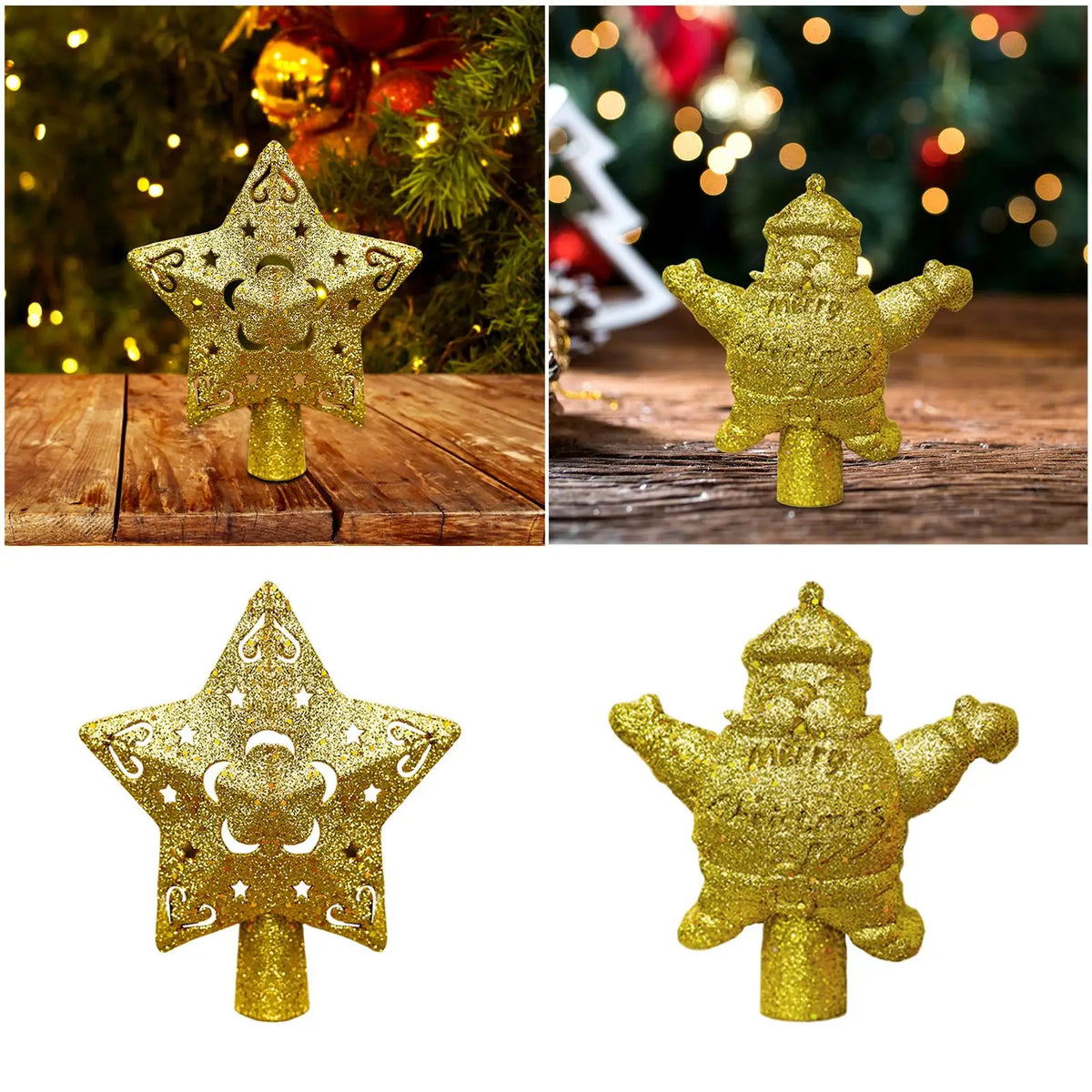 LED Rotating 3D Christmas Tree Topper | 5 Projection Modes