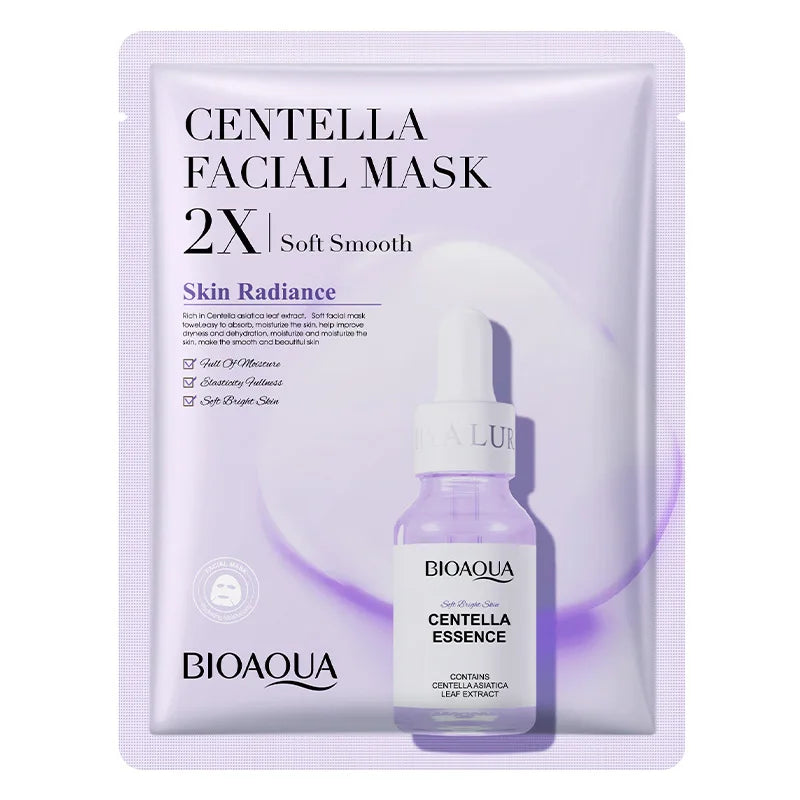 20-Pack Centella Collagen Sheet Masks – Hyaluronic Acid & Vitamin C