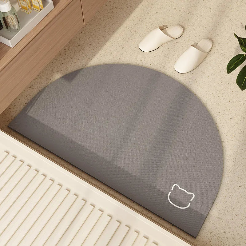 Semicircular Non-Slip Door Mat – Indoor & Outdoor Floor Mat