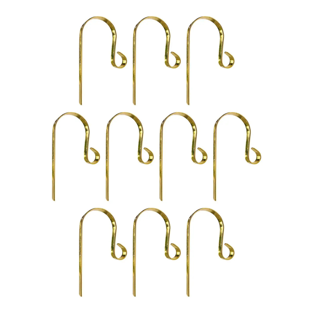 Metal Christmas Stocking Hangers for Mantel – 10 Pack Hooks