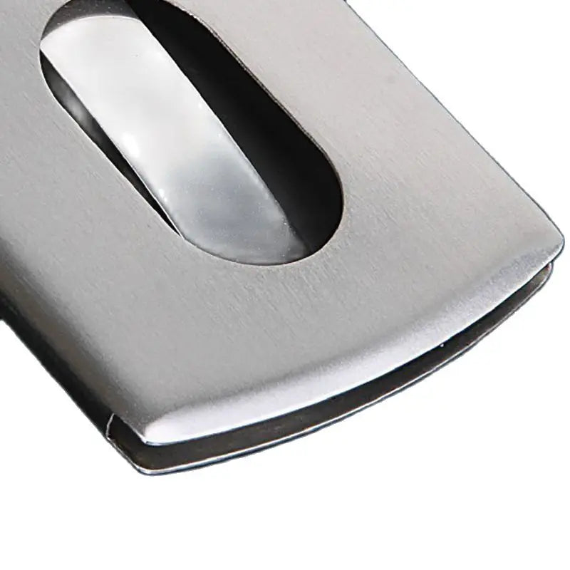 Stainless Steel Hand-Push Business Card Holder Case