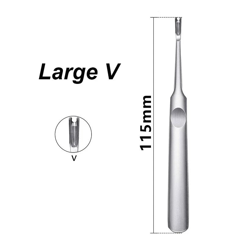 U & V Leather Groover Skiving Tool Kit – 4-Piece Stainless Set