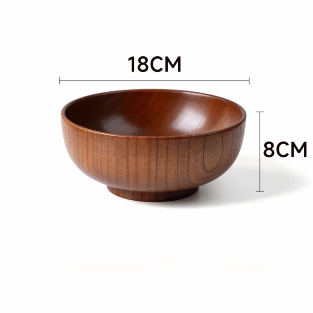 Japanese Handmade Wooden Bowl – Soup, Salad & Serving