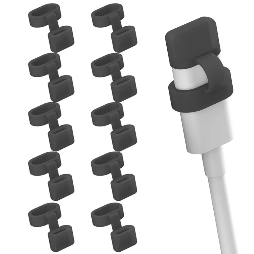 10-Pack Silicone Type-C USB Charging Port Dust Plug Covers