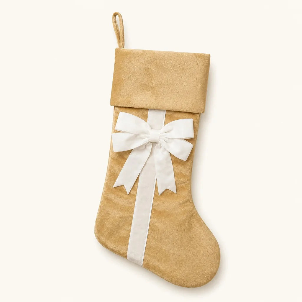 Velvet Christmas Stocking – Hanging Holiday Decoration & Gift Bag