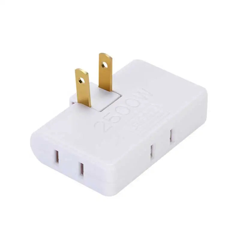 3-in-1 Rotatable US Plug Socket Adapter | 180° Multi-Outlet