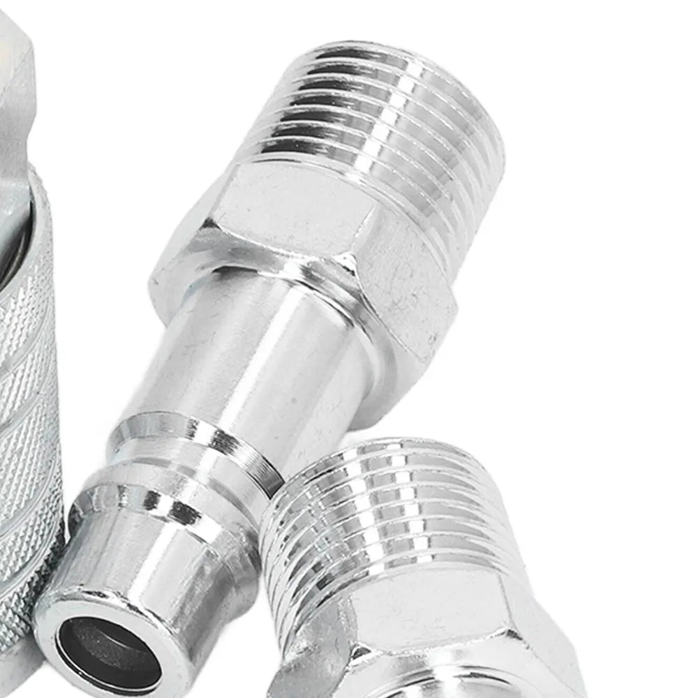 4-Pc 1/2" NPT Air Hose Quick Connect Fittings 300 PSI Steel