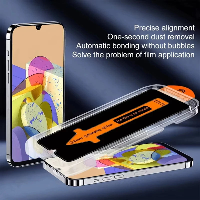 Privacy Tempered Glass Screen Protector for iPhone – Easy Install