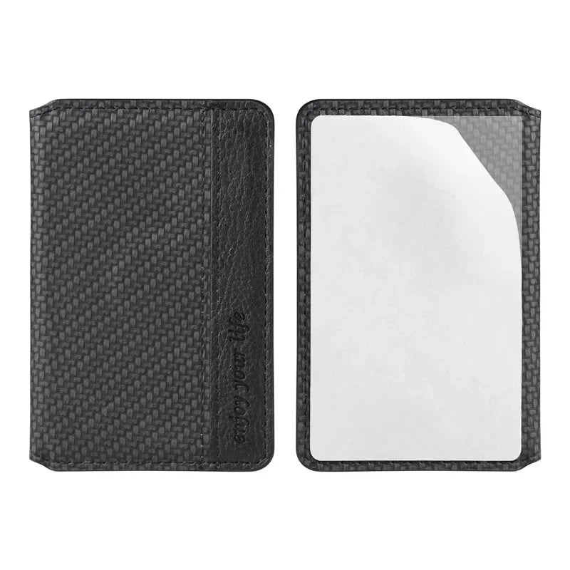 Magnetic PU Leather Phone Card Holder Sticker – 3M Adhesive Wallet
