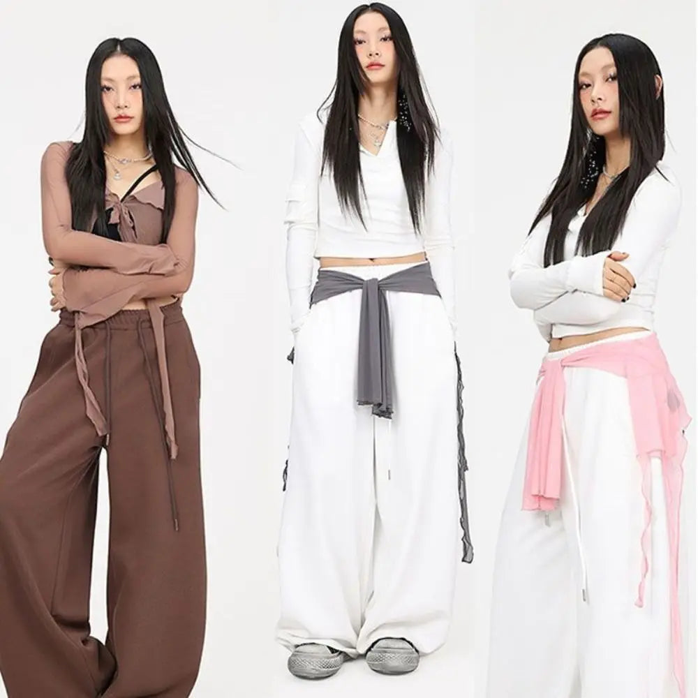 Lace Mesh Hip Scarf – Jazz Dance Waistband & Streetwear
