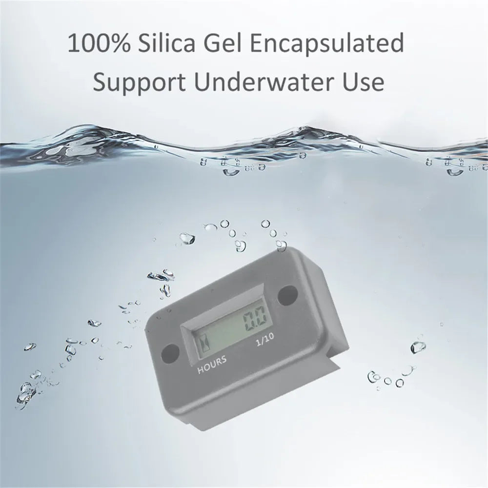 Digital LCD Hour Meter Counter – ATV, Motorcycle, Boat & Generator
