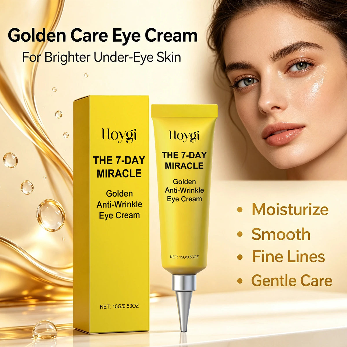Hoygi Golden Eye Cream – Firm, Brighten & Moisturize